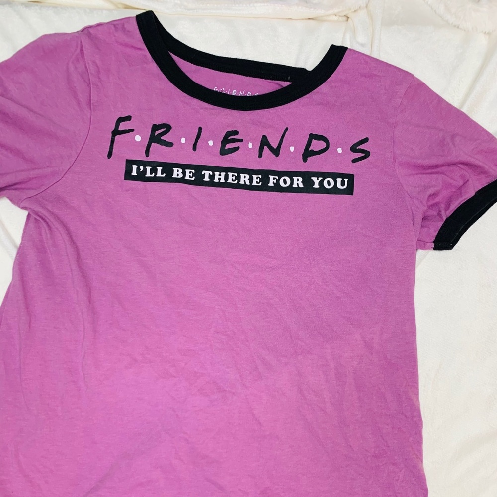 Friends sitcom purple tee